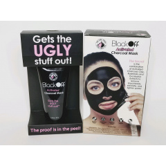 Чорна маска-плівка для обличчя VigohA Black Off Activated Charcoal Mask Оріхів