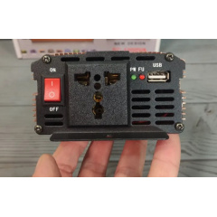 Перетворювач напруги 5 Core 12V-220V 1000W Інвертор автомобільний Вишневое