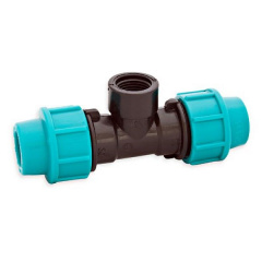 Тройник зажимной STR с внутренней резьбой 40х1"х40 Переяслав-Хмельницький