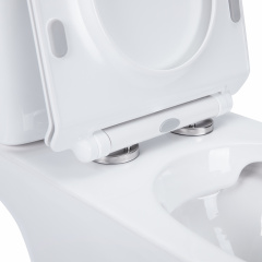 Унитаз-Компакт Qtap Presto Безободковый С Сидением Soft-Close Qt24221217Aw Косов