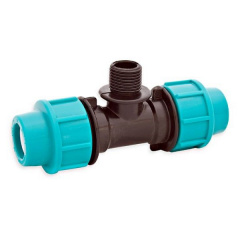 Тройник зажимной STR с наружной резьбой 50х2"х50 Якимівка