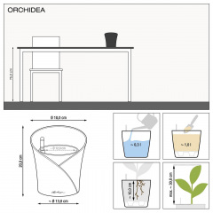 Вазон Lechuza Orchidea 20 белый 1 л Київ