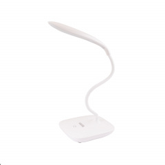 Лампа настольная сенсорный включатель MASTERTOOL 125х100х350 мм COB LED 3 режима USB 3xAA ABS White (94-0815) Киев