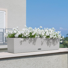 Вазон Lechuza Balconera Cottage 80 белый 12 л Каменка-Днепровская