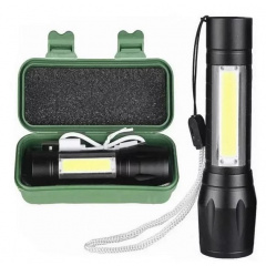 Ліхтарик ручний Bailong 511 COB USB micro charge/Світлодіодний ліхтар на акумуляторі Хмельник