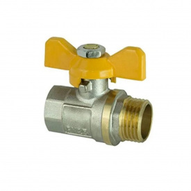 Кран шаровый ЭКО PN40 НВ 1/2 EKB-11-Y бабочка