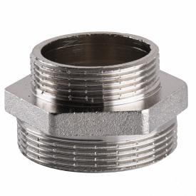 Ниппель редукционный никелированный 2″НР х 1 1/2″НР штампованный А0545А(нк)