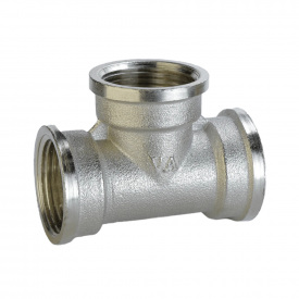 Тройник никелированный 3/4″ВР х 3/4″ВРх 3/4″ВР штампованный А0219-1А(нк)