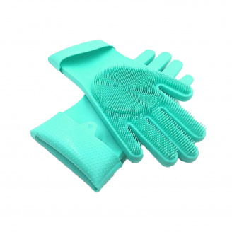 Перчатки с щеткой для уборки и мытья посуды Kitchen Gloves 5511