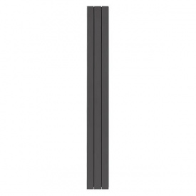 Вертикальный алюминиевый радиатор NOVA FLORIDA LEDRO S/90 2000 мм ARDESIA/SLATE GREY 3B дизайнерский 3 секции