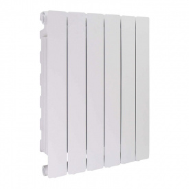 Горизонтальный алюминиевый радиатор FONDITAL BLITZ SUPER B4 500/100 БЕЛЫЙ RAL9010 дизайнерский 6 секций