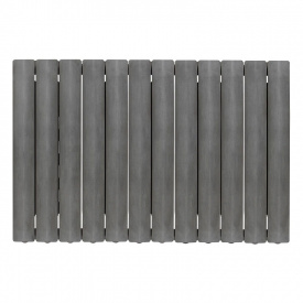 Горизонтальный алюминиевый радиатор FONDITAL BLITZ SUPER B4 350/100 PURE METAL дизайнерский 12 секций