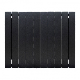 Горизонтальный алюминиевый радиатор FONDITAL BLITZ SUPER B4 500/100 HAMMERED дизайнерский 10 секций