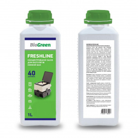 Концентрированное средство для биотуалетов нижний бак Biogreen FreshLine 1 л