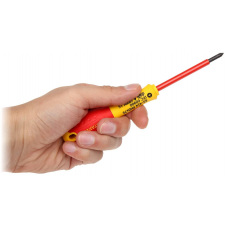 Прорезиненная отвертка Stanley FatMax VDE 1000V Ph2х125