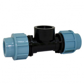 Тройник зажимной Santan с внутренней резьбой 25х1"