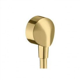 Шланговое подсоединение Hansgrohe FixFit E без обратного клапана, polished gold optic (27454990)
