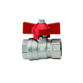 Кран шаровый для воды ITAP 1" внутренний- внутренний, красная бабочка