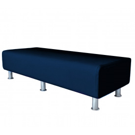 Банкетка офисная Tobi Sho Реми для ожидания 1800x520x380, кожзам Темно-синий 2227