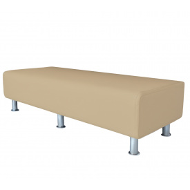 Банкетка офісна Tobi Sho Ремі для очікування 1800x520x380, шкірзам Бежевий 2201