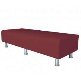 Банкетка офісна Tobi Sho Ремі для очікування 1800x520x380, шкірзам Бордовий 2223