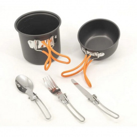 Походный набор посуды A-Plus DS-6017 анодированный алюминий N