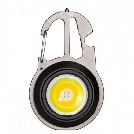 Фонарик брелок многофункциональный COB W5137 Black N
