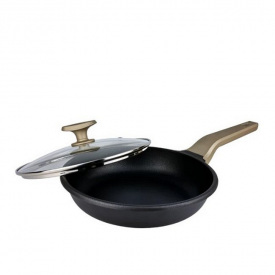 Сковородка с крышкой 24 см MAGIO MG-1166 кованая антипригарная N