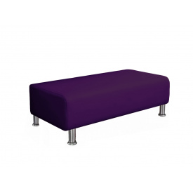 Банкетка офісна Tobi Sho Ремі для очікування 1500x520x380, шкірзам Фіолетовий 2216