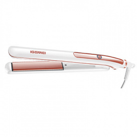 Плойка Выпрямитель Для Волос Gemei Gm-422 Бело-Розовый