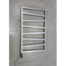 Полотенцесушитель электрический Terma Zigzag 835x500 Silver mat, тен ONE