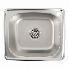 Кухонная мойка Platinum 3838 Декор (0,6/160 мм) прямоугольная, из нержавеющей стали