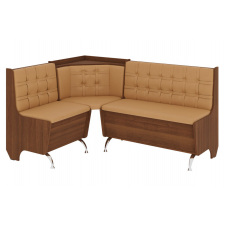 Кухонний куточок FeastFit-1 (шкірзам, кава + лісовий горіх, 160х120 см)