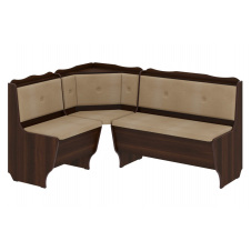 Кухонний куточок DineDream-1 (тканина, браун торонто + горіх, 160х120 см)