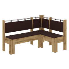 Кухонний куточок SnowSup-1 (шкірзам, коричневий + тахо, 150х110 см) Ковель