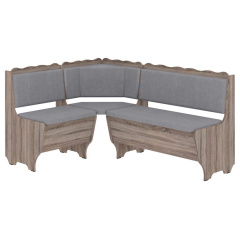 Кухонний куточок FjellFeast-1 (шкірзам, сірий + трюфель, 160х120 см) Енергодар