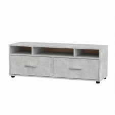 Тумба під ТВ Компаніт Плазма 1200x430x380 мм колір дсп сірий-бетон