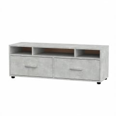 Тумба під ТВ Компаніт Плазма 1200x430x380 мм колір дсп сірий-бетон Балаклія