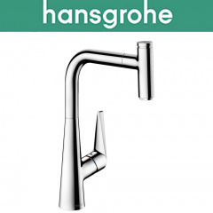 Смеситель Hansgrohe (art 72821000) для кухни однорычажный, с выдвижной изливом TALIS Select S 300 Вишневое