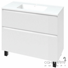 Напольная тумба с раковиной Mirater Родео 100 белая