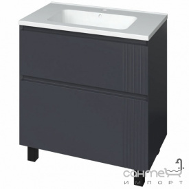 Напольная тумба с раковиной Mirater Родео 80 антрацит