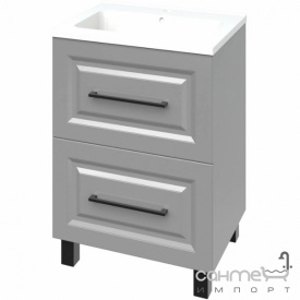 Напольная тумба с раковиной Mirater Денвер Родео 60 серая