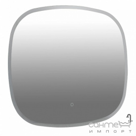 Прямоугольное зеркало с LED-подсветкой и сенсорным выключателем Аква Родос Callisto 800x700