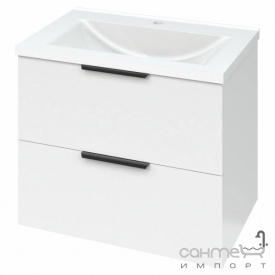 Подвесная тумба с раковиной Mirater Fest Глория 60 белая
