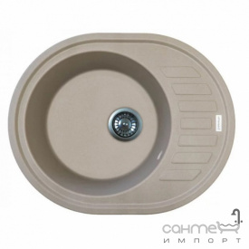 Овальная гранитная кухонная мойка Fancy Marble Ego 11906XXXX сахара