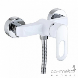 Смеситель для душа с душевым гарнитуром Lidz Latwa LDLAT010WHI45426 белый/хром