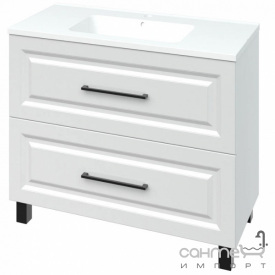 Напольная тумба с раковиной Mirater Денвер Родео 100 белая