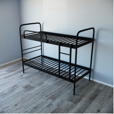 Ліжко двоярусне металеве Tobi Sho RELAX DUO-1 200X90 Чорний