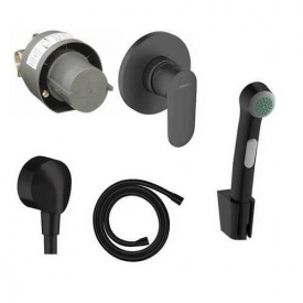 Набір з гігієнічним душем Hansgrohe Vernis Blend Matt Black (20230005)