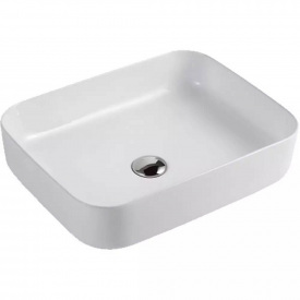 Раковина накладна на стільницю Devit Quadra 50х40 см білий глянсовий (1711050)